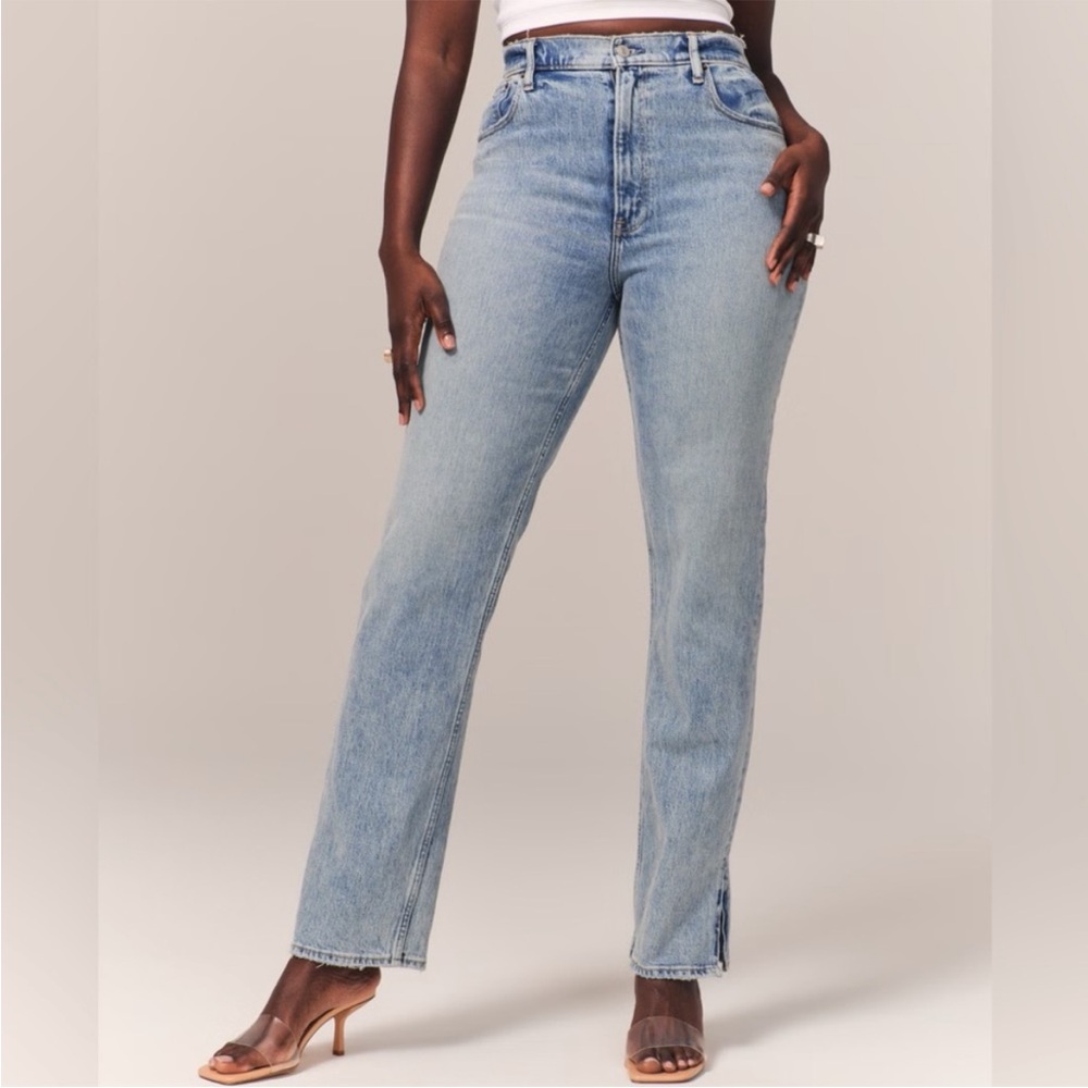 Abercrombie & Fitch • ultra high rise 90s straight with vent hem sz 30 / 10S - Picture 9 of 15